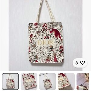 Christian Dior tiger pattern 2023 Model Tote Bag Novelty 33cm x 36cm (like new!)